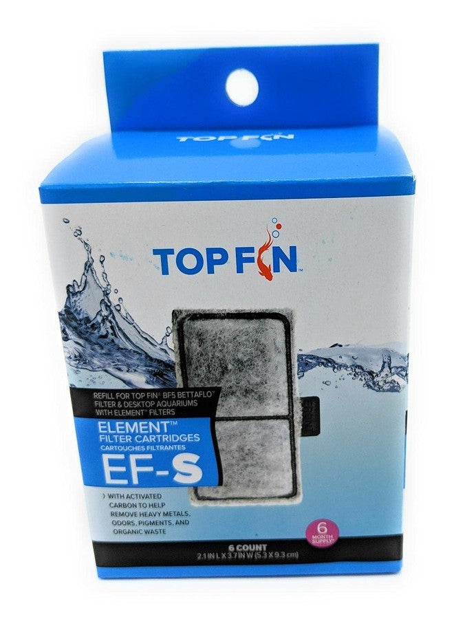Top Fin خراطيش فلتر Top Fin EF-S Element (6 قطع) لحوض السمك - Image 1